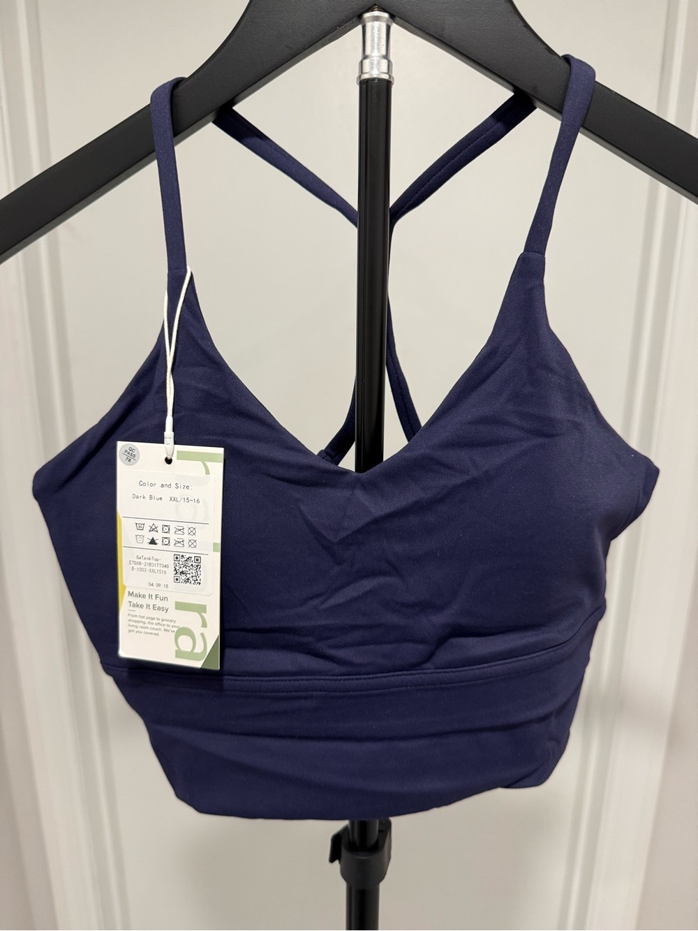 HALARA Kids Navy Strappy Sports Bralette